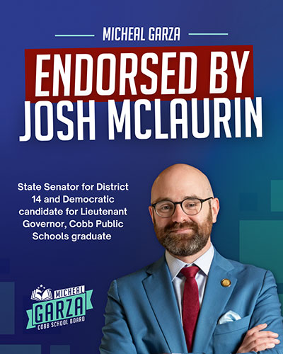 Image of an endorsement graphic with State Senator and Lieutenant Governor candidate Josh McLaurin